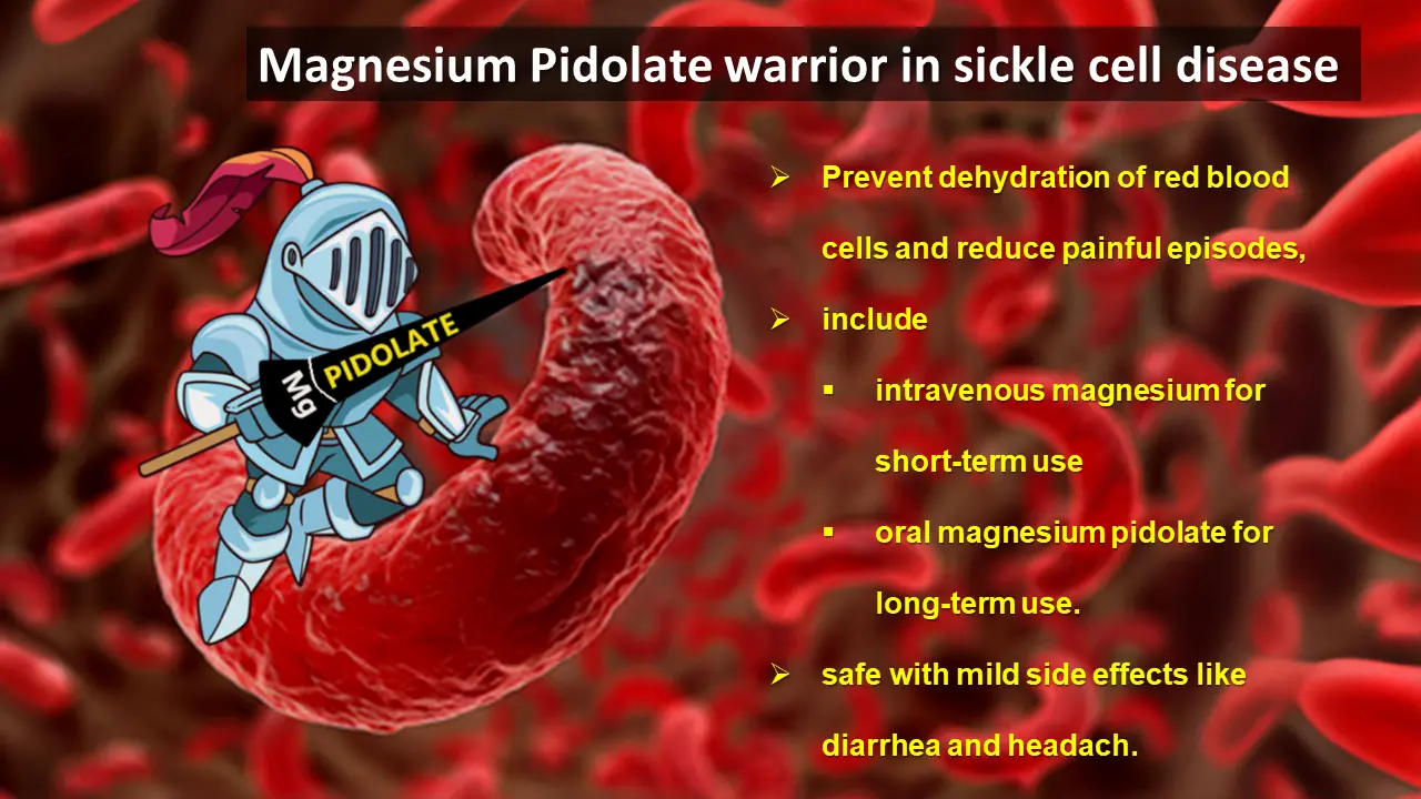 magnesium pidolate and sickle cell anemia